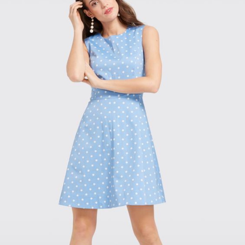Draper James Dot Crew Love Circle Dress